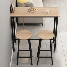 Zestaw barowy stół kuchenny + 2 krzesła hoker