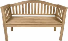 Ławka ogrodowa z drewna teakowego 2-osobowa, ręcznie robiona