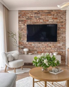 Szafka RTV wisząca Nicole 150 cm z szufladą - kaszmir mat