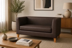 Sofa Monaco : Kolor nogi - Drewno, Kolor tkaniny - EKO-SKÓRA - 2D, Typ tkaniny - Eko-skóra , Wysokość nogi - 15 cm