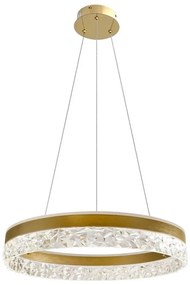 Lampa wisząca na lince FROZI LED/32W/230V, śr. 50 cm, złota
