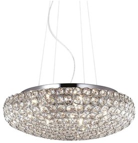 Ideal Lux - LED Żyrandol kryształowy na lince KING 7xG9/3W/230V śr. 46 cm chrom