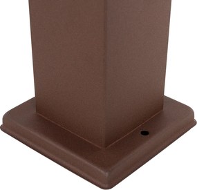 Lampa zewnętrzna rdzawo-brązowa 80 cm z gniazdkiem IP44 - Malios