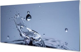 Szklany Panel Pojedyncza Kropla w Zbliżeniu