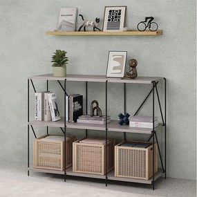 Regał zielony/czarny 90x30x71 ravix