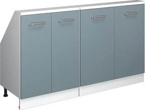 Szafka kuchenna na dach skośny niebiesko-szary 140x46x81.6 r-line