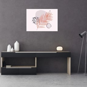 Obraz na szkle - Fioletowy minimalizm N⁰3 (70x50 cm)