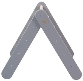 Szara drabinka pikler z litego drewna sosnowego 60x60x60 cm Montessori – Meowbaby