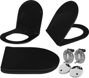 DESKA SEDESOWA WC CARLO FLAT UF BLACK MATT