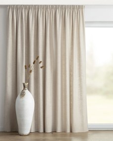 Zasłona na taśmie marszczącej 1 szt. kolor beżowy tkanina strukturalna