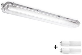 Brilagi -LED Techniczna oprawa świetlówkowa OPTIMA T8 2xG13/9W/230V 4000K IP65 67,5 cm