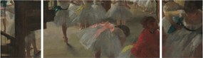 Obraz - Edgar Degas, The Dance Class, reprodukcje (170x50 cm)