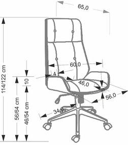 Nowoczesny czarny fotel biurowy obrotowy W1-D35