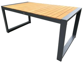 Szaro-naturalny aluminiowy zestaw mebli ogrodowych dla 4 osób Colmar – Rojaplast