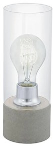 Eglo 94549 - Lampa stołowa TORVISCO 1xE27/60W/230V szary