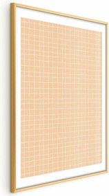 Plakat Linie i szum 40x60 cm z ramą złotą z marginesem ARTGEIST B