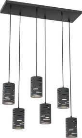 Czarna wisząca lampa industrialna nad stół A7-N53
