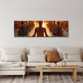 Obraz - Lekcje jogi (170x50 cm)