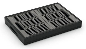 Szary plastikowy pojemnik 47,5x34,5x23,5 cm Folding Crate – KIS