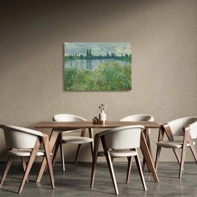Obraz na szkle - Claude Monet, Banks of the Seine, reprodukcje (70x50 cm)