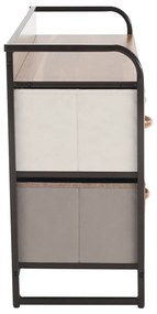 Komoda z szufladami z tkaniny HAZEL TYP 4, brązowy, S