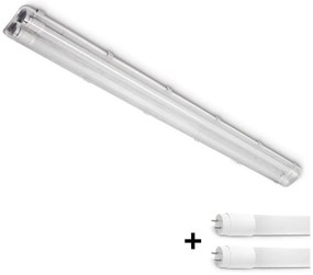 Brilagi -LED Techniczna oprawa świetlówkowa OPTIMA T8 2xG13/18W/230V 4000K IP65 128 cm
