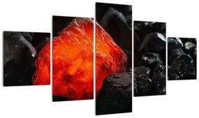 Obraz - świecący minerał (125x70 cm)