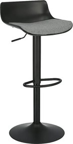 Designerski czarny hoker w nowoczesnym stylu F6-L37