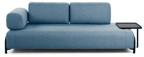 Niebieska sofa ze stolikiem Kave Home Compo