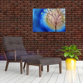 Obraz - Drzewo zakrywające słońce (70x50 cm)