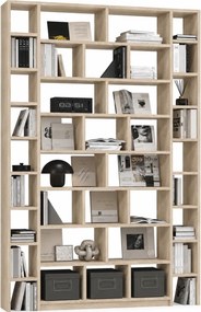 Nowoczesna biblioteczka regał książki dąb sonoma A1-M13