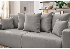 Jasnoszara sofa rozkładana Envy – Bobochic Paris