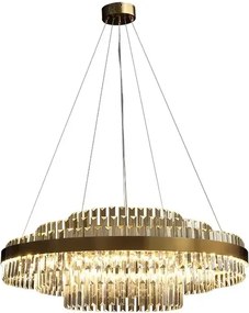 Venus 100 – żyrandol kryształowy Art Deco do dużego salonu, 100 cm, LED 196 W