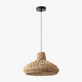 Lampa Sufitowa Z Plecionego Papieru Maslany Miel & Natural Maslany - Sklum
