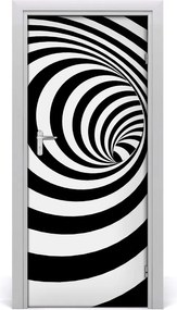 Naklejka samoprzylepna na drzwi Spirala w paski