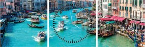 Obraz  - Canal Grande, Wenecja, Włochy (z zegarem) (90x30 cm)