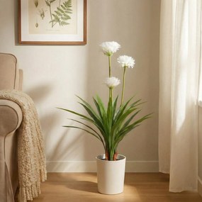 Duży sztuczny kwiat w doniczce Agapant, 70 x 120 cm