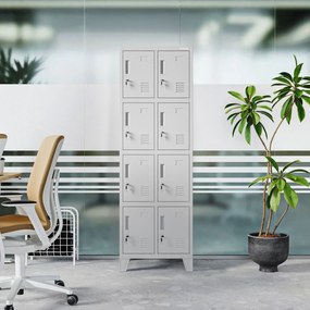 Szafa skrytkowa socjalna BHP szara podwójna: ROBERT 2 Plus