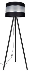 Lampa stojąca CORAL 1xE27/60W/230V wenge/czarny/chrom