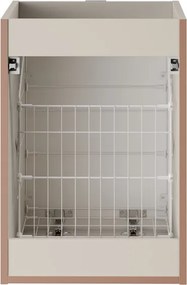 Szafka z koszem na pranie 40 cm pod blat Bella 81-40-1DK, kaszmir