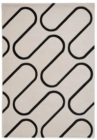 Czarno-biały dywan 80x150 cm Linear Curve – Catherine Lansfield