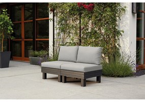 Szara plastikowa sofa ogrodowa Cantara – Keter