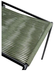 Zielone metalowe krzesła zestaw sztaplowane 2 szt. Emily – Marckeric