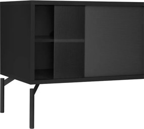 Czarna szafka pod TV 116x55x42 cm Met Mini – noo.ma