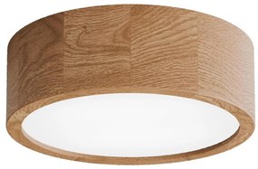 Plafon łazienkowy z czujnikiem CLEO 2xE27/24W/230V śr. 27,5 cm IP54 dąb