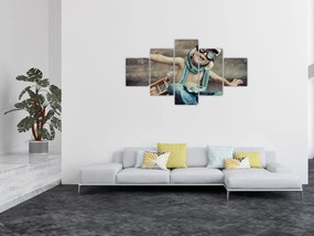 Obraz - Młody lotnik (125x70 cm)