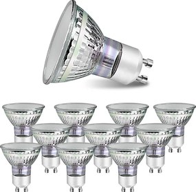 NETTLIFE Opakowanie 10 sztuk żarówek halogenowych LED GU10 o ciepłym białym świetle 4W 40W, lampa energooszczędna 3000K, reflektor punktowy 110°