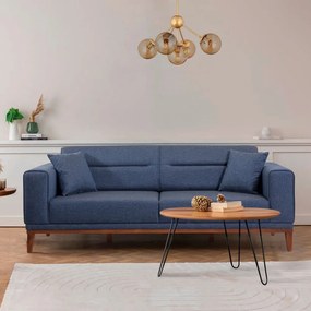 Ciemnoniebieska rozkładana sofa 223 cm Liones – Artie