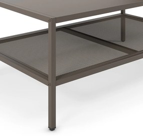 Szary metalowy stolik 60x100 cm Fayna – Marckeric