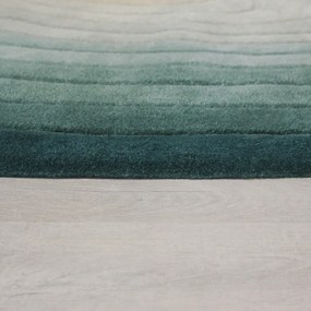 Niebieski wełniany dywan 200x290 cm Puddle Ombre Wool – Flair Rugs